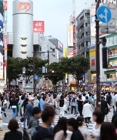 Shibuya crossing in Tokyo, Japan